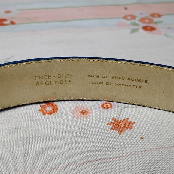 ❤️Womens LONGCHAMP PARIS Blue / Silver Buckle Belt Size M 30-34 main image 11